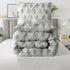 The White Moss Hannah Reversible Print Pinch Pleat AC Comforter With 2 Pillow Cover